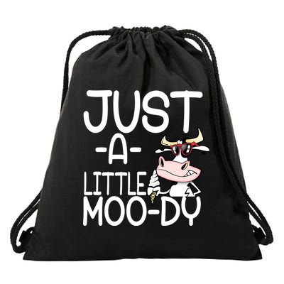 Just A Little Moody Drawstring Bag