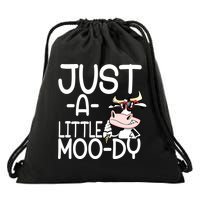 Just A Little Moody Drawstring Bag