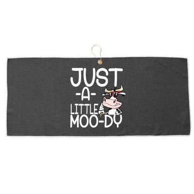 Just A Little Moody Large Microfiber Waffle Golf Towel