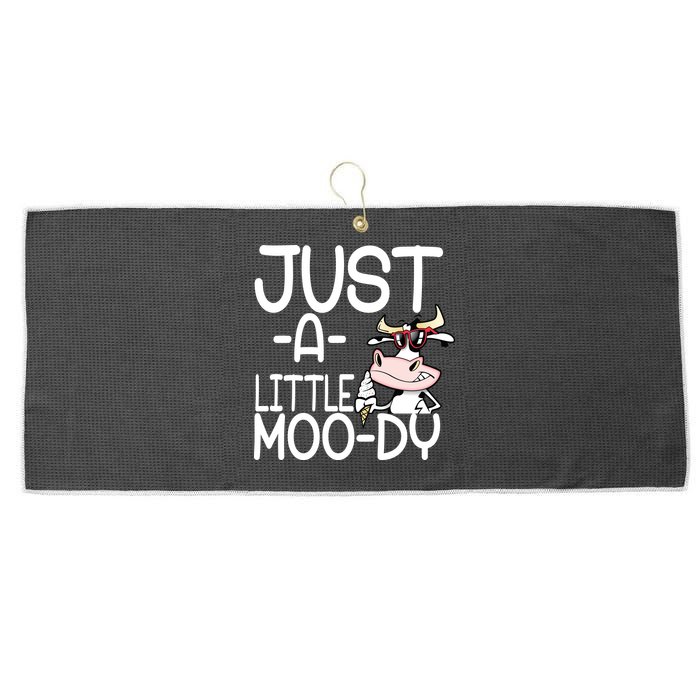Just A Little Moody Large Microfiber Waffle Golf Towel
