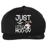Just A Little Moody Wool Snapback Cap