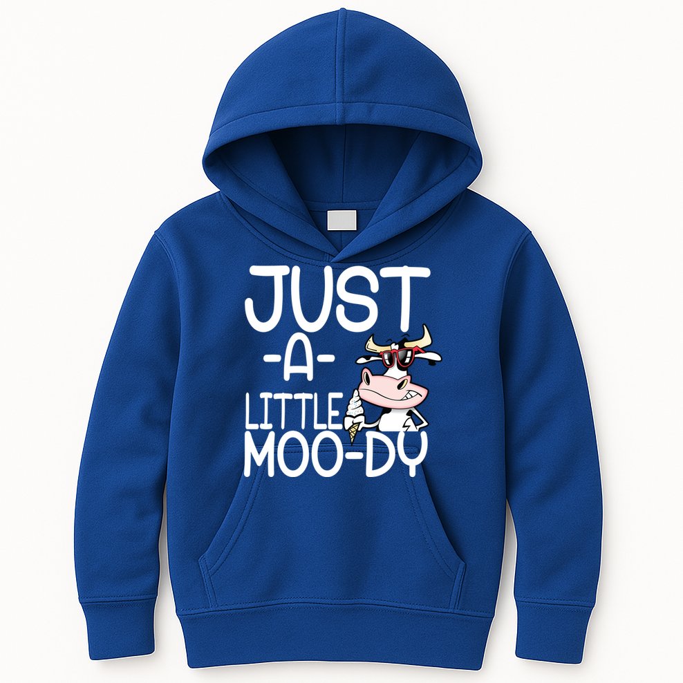 Just A Little Moody Kids Hoodie