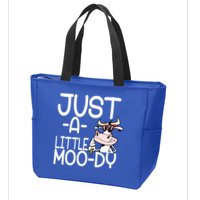 Just A Little Moody Zip Tote Bag