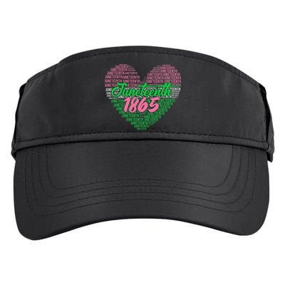 Juneteenth aka love heart Adult Drive Performance Visor