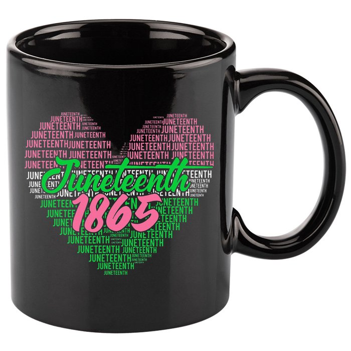 Juneteenth aka love heart 11oz C Handle Ceramic Mug