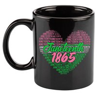 Juneteenth aka love heart 11oz C Handle Ceramic Mug