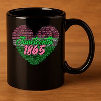 Juneteenth aka love heart 11oz C Handle Ceramic Mug