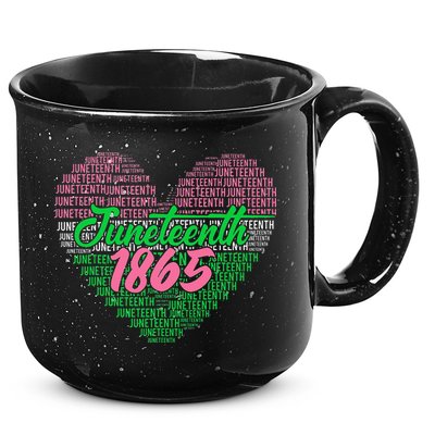 Juneteenth aka love heart 15oz Campfire Ceramic Mug