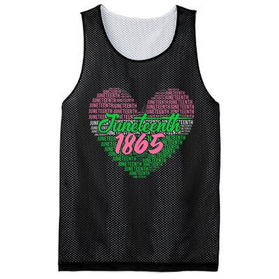 Juneteenth aka love heart Mesh Reversible Basketball Jersey Tank