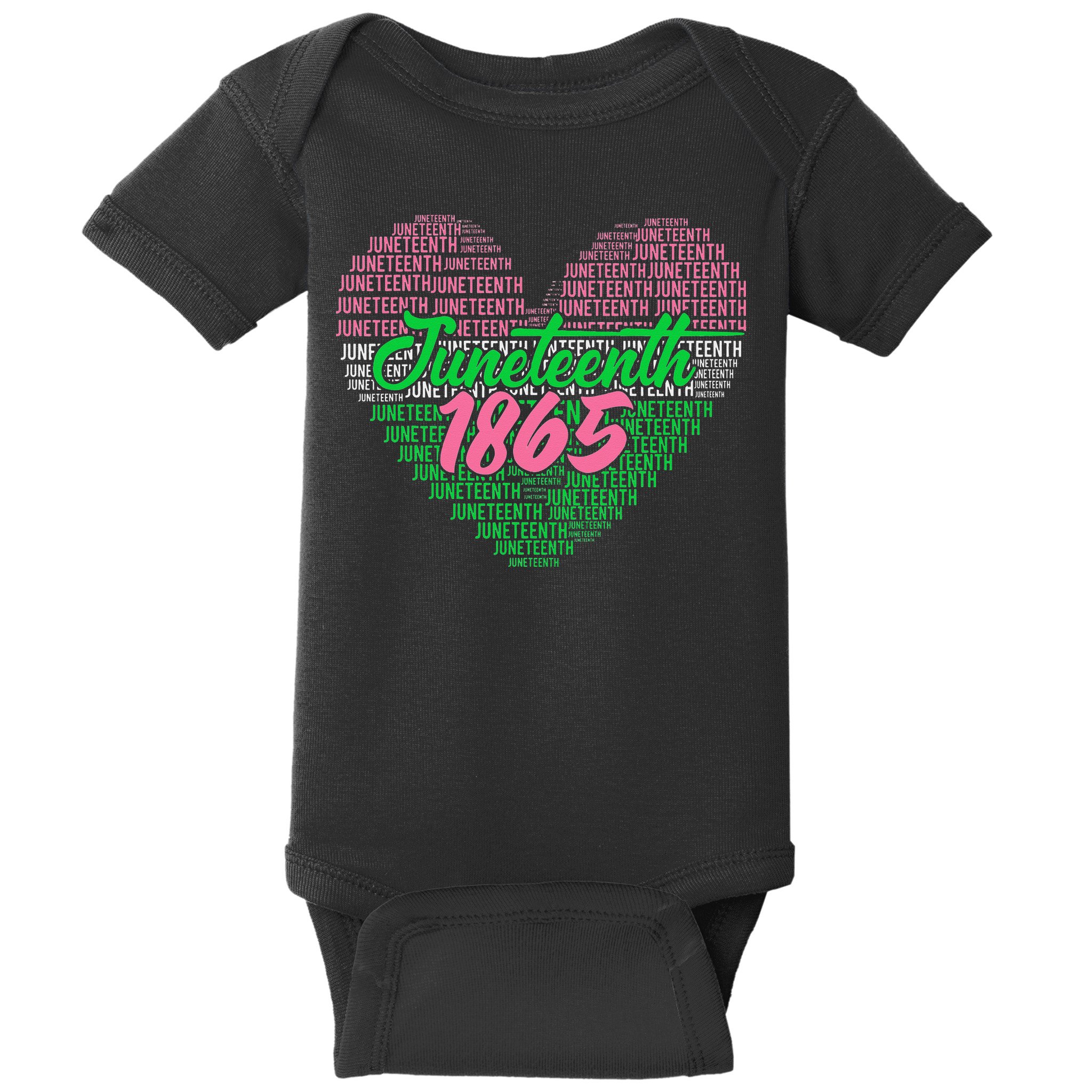 Juneteenth aka love heart Baby Bodysuit