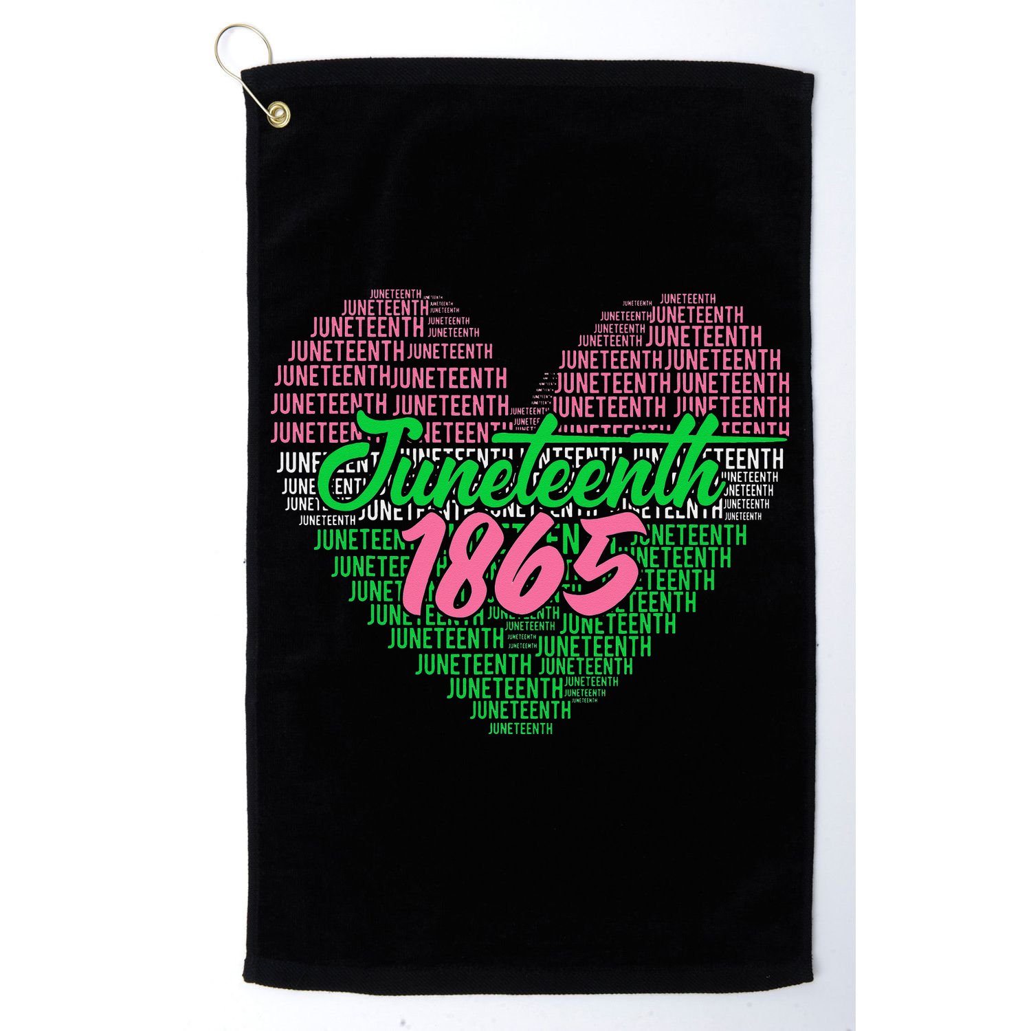 Juneteenth aka love heart Golf Towel