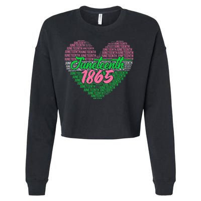Juneteenth aka love heart Cropped Pullover Crew