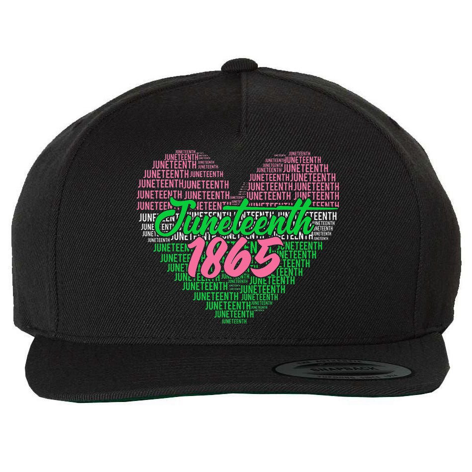 Juneteenth aka love heart Wool Snapback Cap