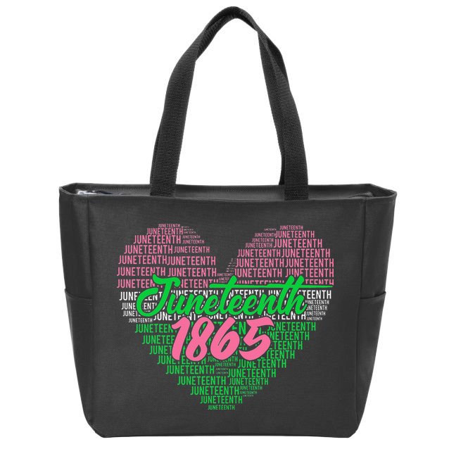 Juneteenth aka love heart Zip Tote Bag