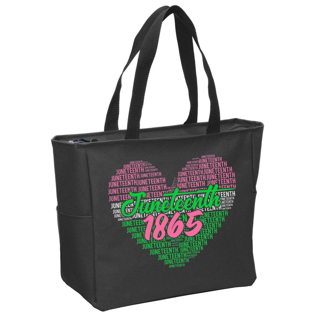 Juneteenth aka love heart Zip Tote Bag
