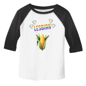 Just A Lesbian Who Loves Corns Pride Lgbt Lesbian Gift Toddler Fine Jersey T-Shirt