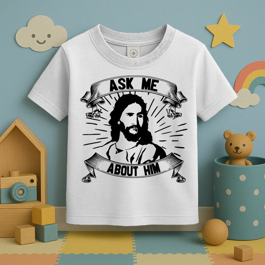 Jesus Ask Me About Him Toddler T-Shirt