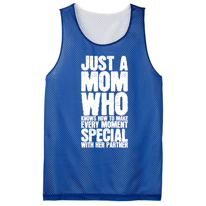 Just A Mom Who Knows How To Make Every Mot Special With H Great Gift Mesh Reversible Basketball Jersey Tank