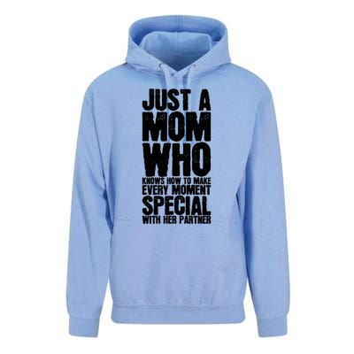 Just A Mom Who Knows How To Make Every Mot Special With H Great Gift Unisex Surf Hoodie