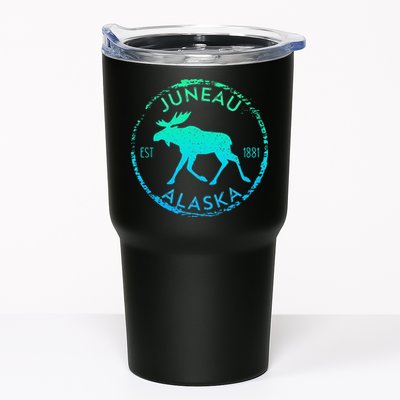 Juneau Alaska Moose Gradient Distressed Souvenir Tumbler