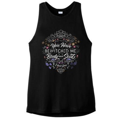 Jane Austen Merchandise Vintage Pride And Prejudice Ladies PosiCharge Tri-Blend Wicking Tank