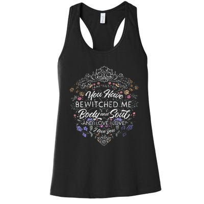 Jane Austen Merchandise Vintage Pride And Prejudice Women's Racerback Tank