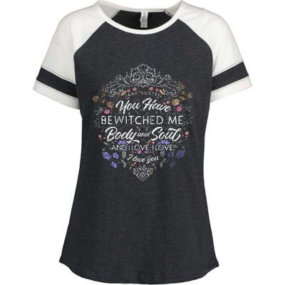 Jane Austen Merchandise Vintage Pride And Prejudice Enza Ladies Jersey Colorblock Tee