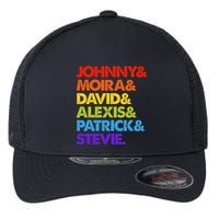 Johnny And Moira And David And Alexis Flexfit Unipanel Trucker Cap