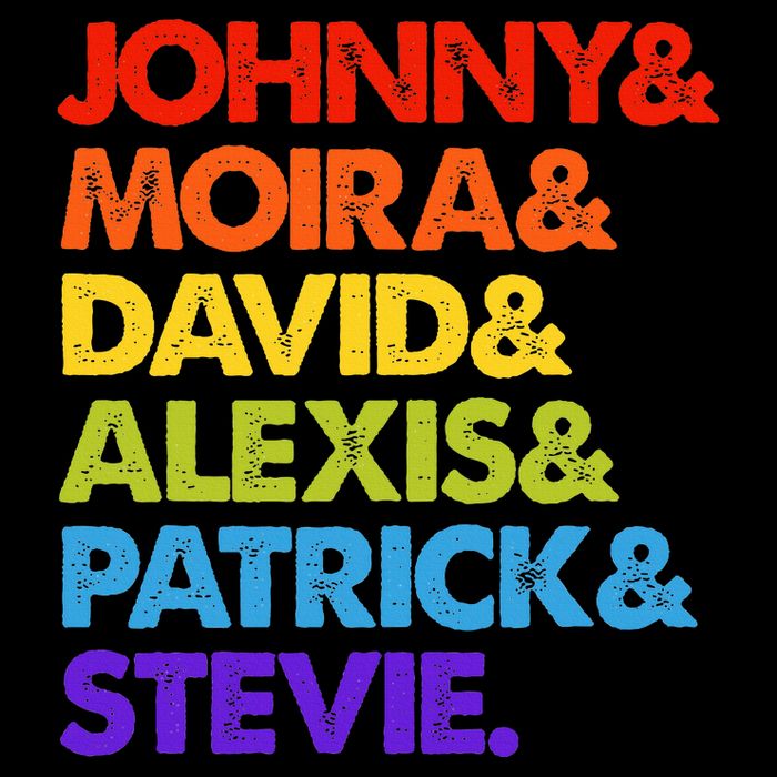 Johnny And Moira And David And Alexis Flexfit Unipanel Trucker Cap