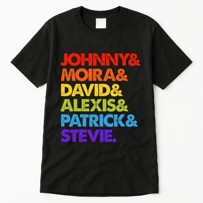 Johnny And Moira And David And Alexis Tall T-Shirt
