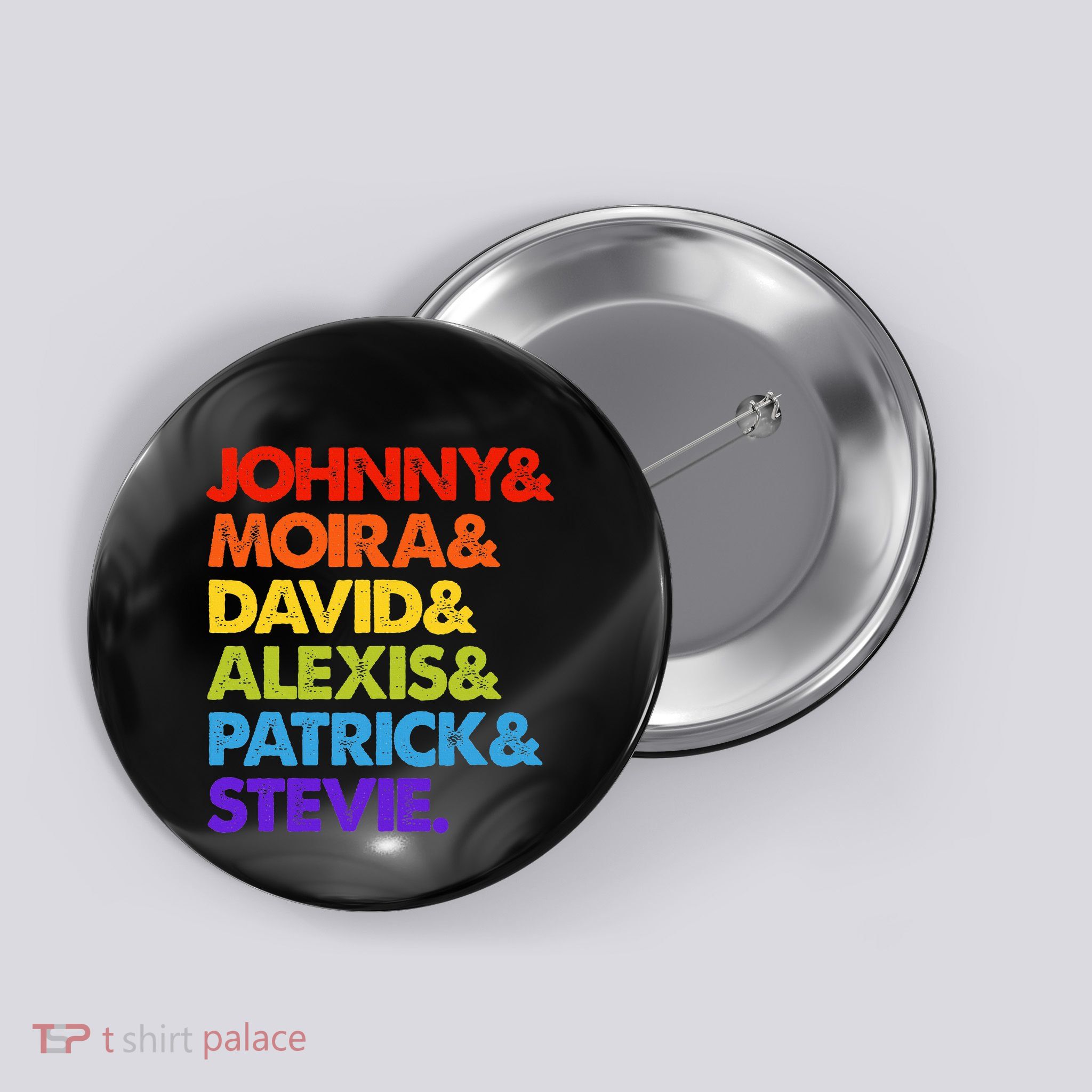 Johnny And Moira And David And Alexis Button