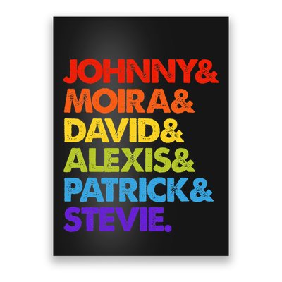 Johnny And Moira And David And Alexis Poster