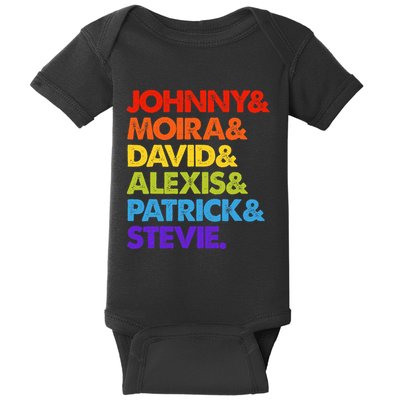 Johnny And Moira And David And Alexis Baby Bodysuit
