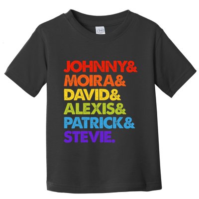 Johnny And Moira And David And Alexis Toddler T-Shirt