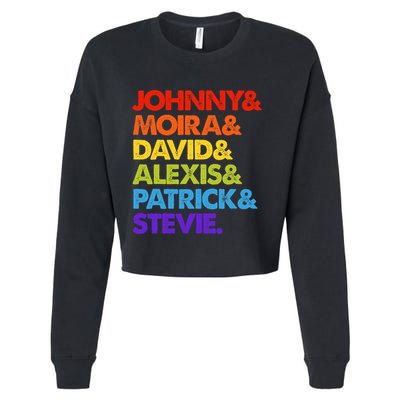 Johnny And Moira And David And Alexis Cropped Pullover Crew