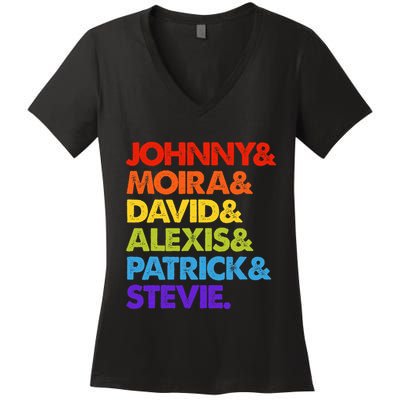 Johnny And Moira And David And Alexis Women's V-Neck T-Shirt