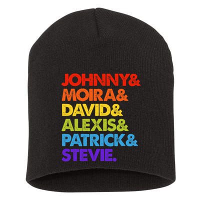 Johnny And Moira And David And Alexis Short Acrylic Beanie