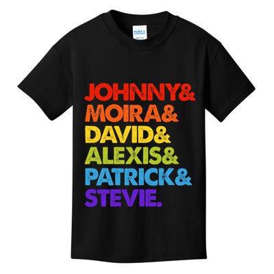 Johnny And Moira And David And Alexis Kids T-Shirt