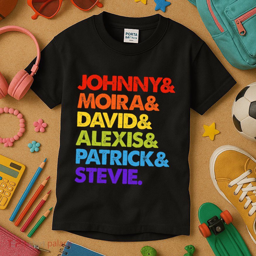 Johnny And Moira And David And Alexis Kids T-Shirt