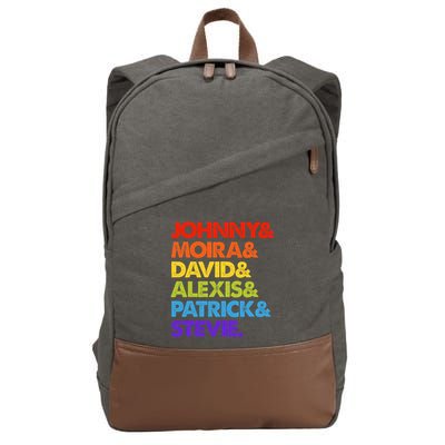 Johnny And Moira And David And Alexis Cotton Canvas Backpack