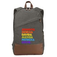 Johnny And Moira And David And Alexis Cotton Canvas Backpack