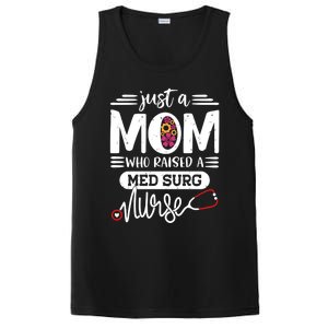 Just A Mom Who Raised A Med Surg Nurse Rn Mommy Mothers Day Funny Gift PosiCharge Competitor Tank