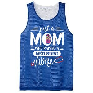 Just A Mom Who Raised A Med Surg Nurse Rn Mommy Mothers Day Funny Gift Mesh Reversible Basketball Jersey Tank