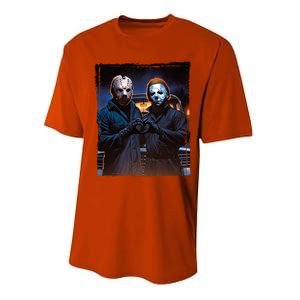 Jason And Myers Halloween Heart Hands Horror Character Performance Sprint T-Shirt