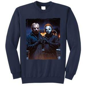 Jason And Myers Halloween Heart Hands Horror Character Sweatshirt