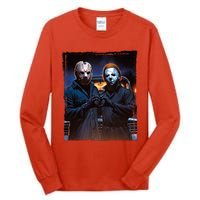 Jason And Myers Halloween Heart Hands Horror Character Tall Long Sleeve T-Shirt