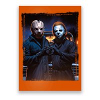 Jason And Myers Halloween Heart Hands Horror Character Poster