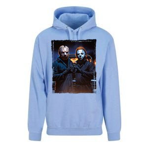 Jason And Myers Halloween Heart Hands Horror Character Unisex Surf Hoodie