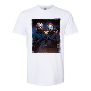 Jason And Myers Halloween Heart Hands Horror Character Softstyle CVC T-Shirt