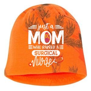 Just A Mom Who Raised A Surgical Nurse Rn Mommy Mothers Day Great Gift Kati - Camo Knit Beanie